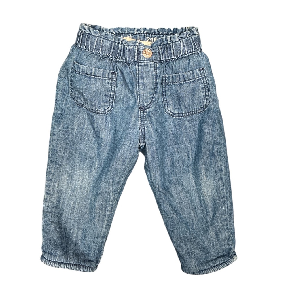 Gap Sherpa-Lined Pull-On Jeans Size 12-18 Months